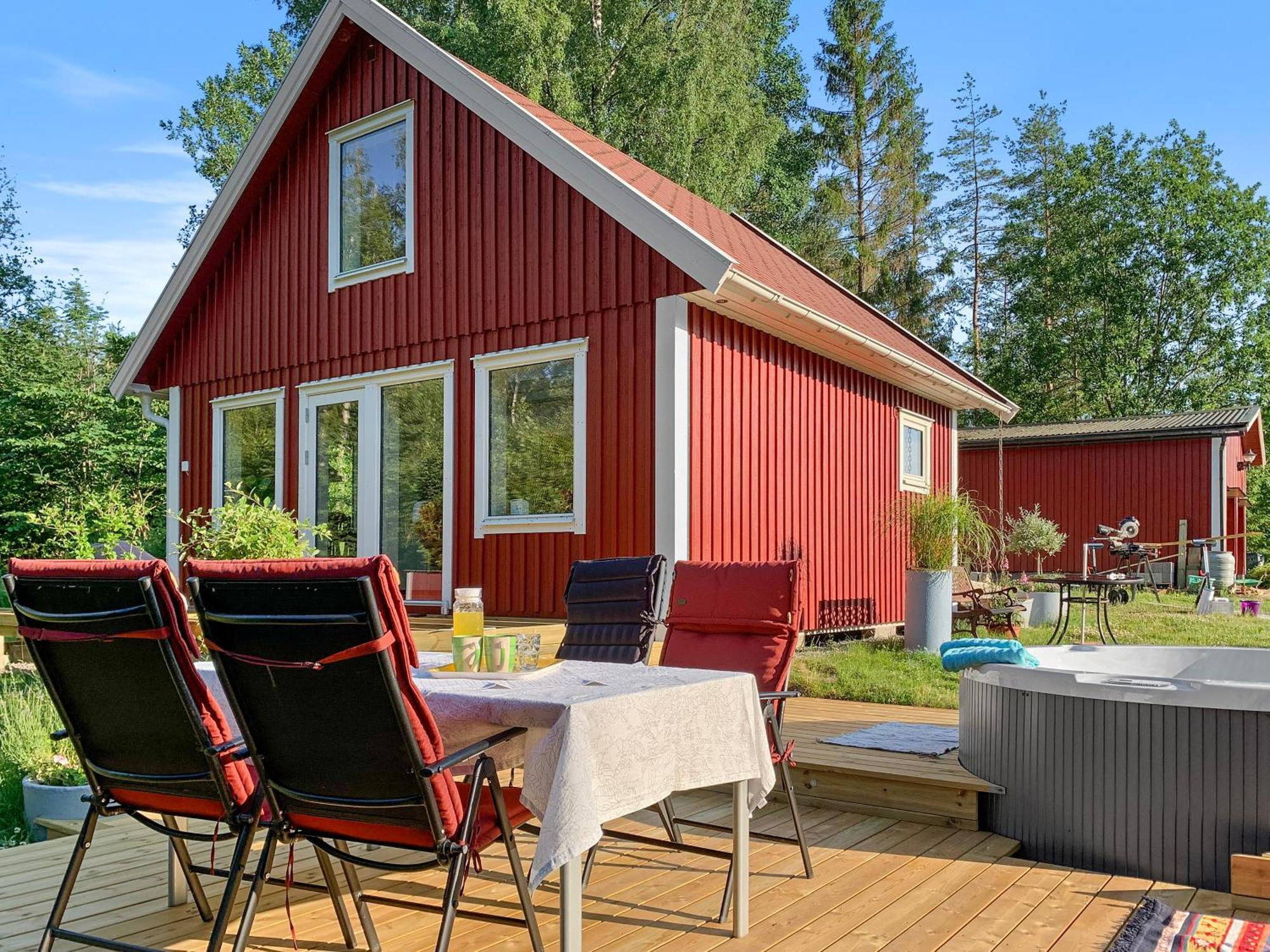 The Blomsholm Cabin - Load Your Electric Car Стромстад Экстерьер фото